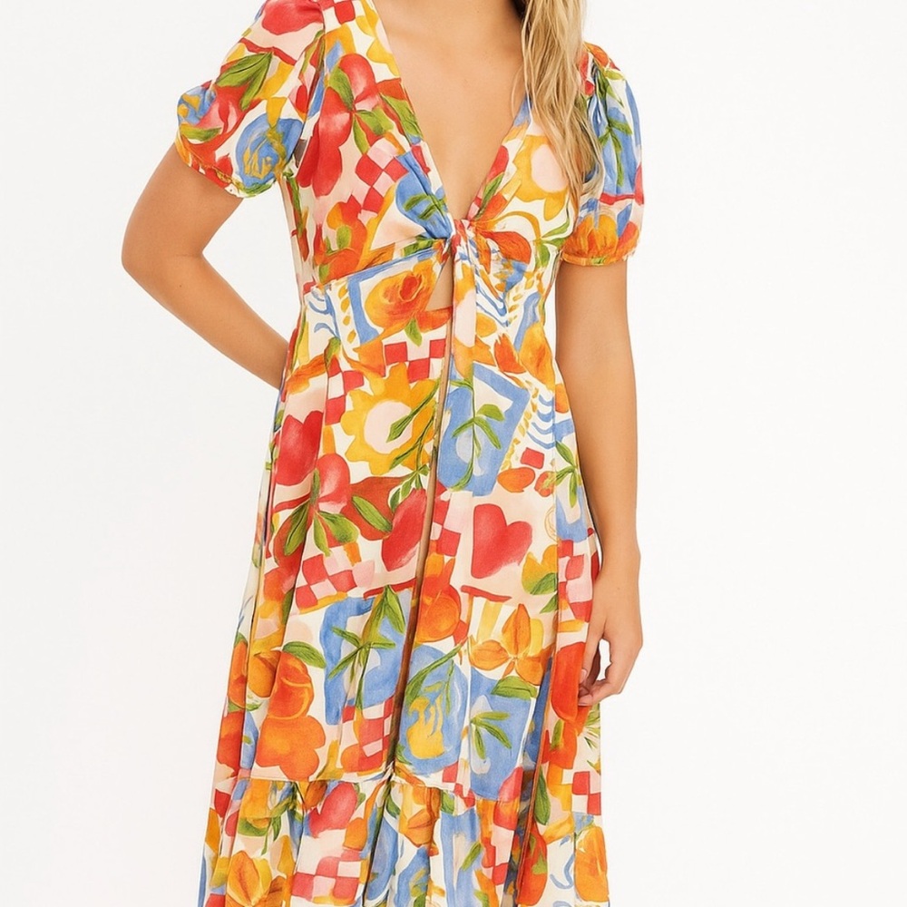 Element Fruit Pink Floral Dress - Picture 2 of 4